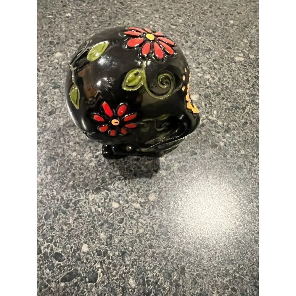 Skull Rock With Flower